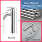 ULA G1/2 Basin Faucet Waterfall Bathroom Sink Faucet Hot Cold Water Mixer Tap Deck Mounted Bathroom Tap Crane Washbasin Tap