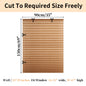 No Drill Blinds Stick on Curtains Blinds for Bedroom Kitchen Bathroom Windows Light Filtering Privacy Protection with Clips