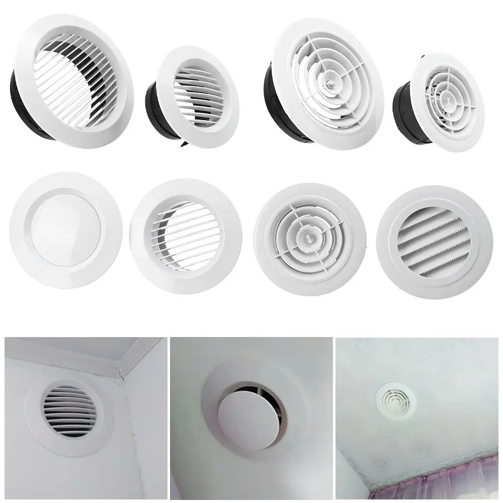100/150mm Various Shapes Air Vent Extract Valve Grille Air Circulation Vents Cover Round Ducting Ventilation Cover Accessories