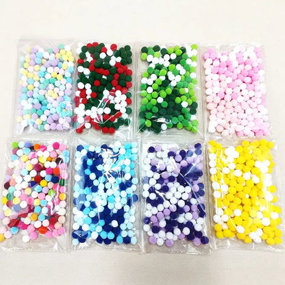 20/100/200/300/500pcs Cat Toys Cute Funny Stretch Plush Ball Cat Toy， Ball Creative Colorful Interactive Cat Puff Balls Chew Toy