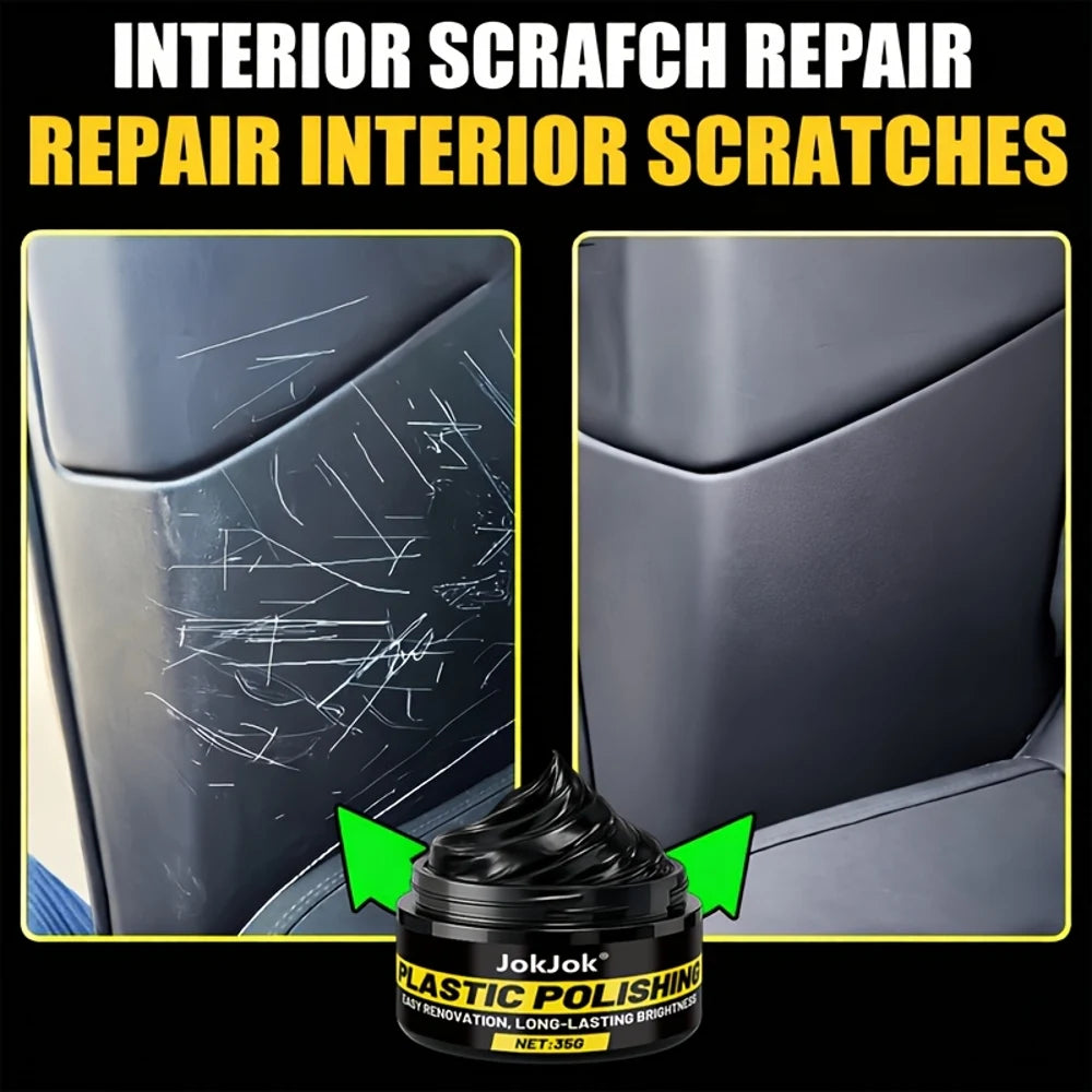 All-in-One Plastic Polishing Paste | Interior Scratch Repair Paste, for Repairing Plastic Oxidation Discoloration and Restoring