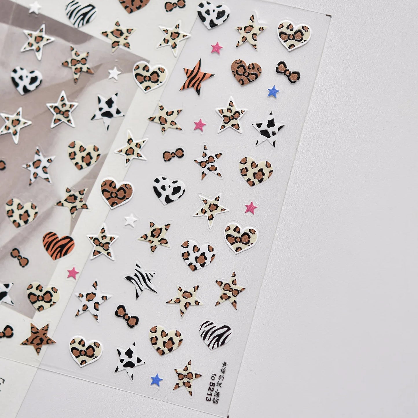 Autumn Winter Leopard Print Bow Nail Art Stickers 3D Thin Tough Nail Sticker Cute Bow Self Adhesive Nails Decorations Decals DIY