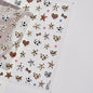 Autumn Winter Leopard Print Bow Nail Art Stickers 3D Thin Tough Nail Sticker Cute Bow Self Adhesive Nails Decorations Decals DIY