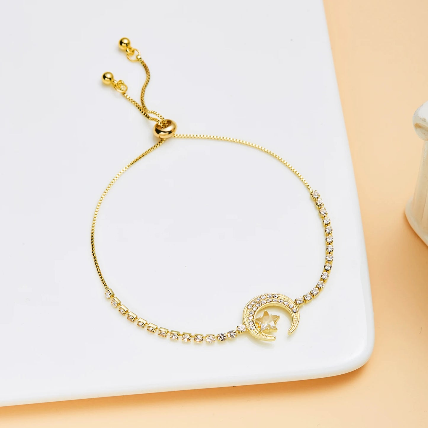 Dainty Flower Geometric Bracelet New High-End Minimalist Zircon Charm Blade Chain Women’s Bracelet Party Jewelry Gift