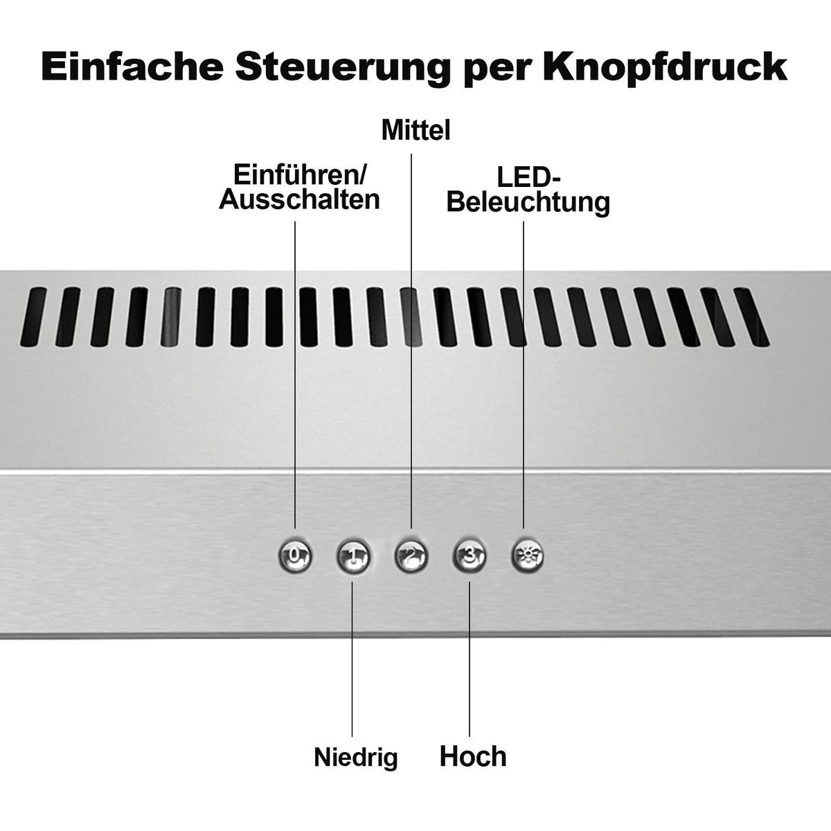 TopStrong 60cm Under-Cabinet Exhaust Air Recirculating  LED Extractor Hood TF2360A3-AC-12