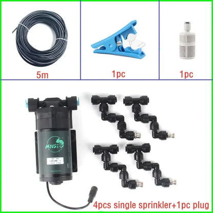 Reptile Fogger Silent Pump Misting Spray System Kit Rainforest Nebulizer Garden Irrigation Tools Terrarium Spraying Device