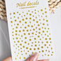 3D Metal Silver Flame Nails Stickers Gold Bronzing Stripe Lines Sliders Design Manicure French Nail Art Decoration Decal #Y2K