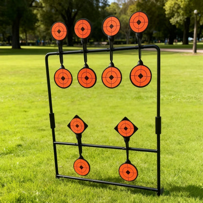 Carbon Steel Detachable 12-target Shooting Practice Rotating Target For Precision Shooting Practice