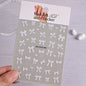 1pcs 5D White Lace Bowknot Nail Art Sticker Sweet Pearl  Bow Ribbon Self-Adhesive Nail Slider DIY Luxury Nail Decorations Decals
