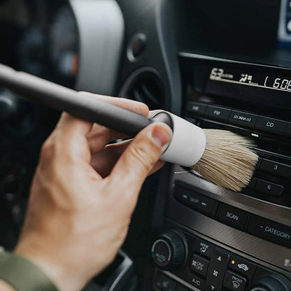 3/5PCS Car Detailing Brush Set Car Exterior Interior Boar Hair Bristle Brushes Dashboard Air Outlet Cleaning Brushes Tools