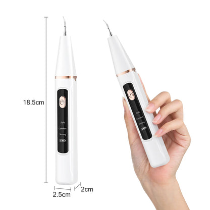 Dental Scaler For Teeth Tartar Remover Electric Teeth Cleaner Tooth Calculus Plaque Remover LED Ultrasonic Dental Stone Removal