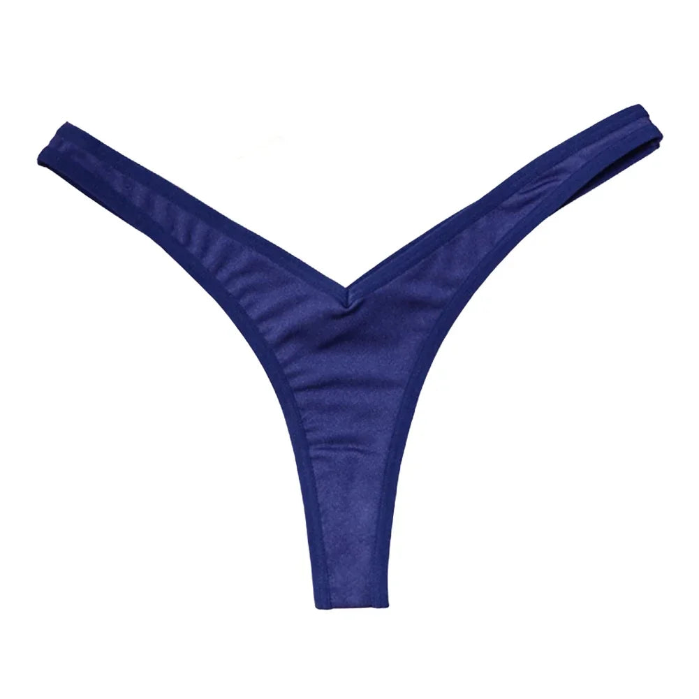Women Sexy V Waist Sexy Sports Thongs G-string Breathable Panties Low Waist Underwear Knicker T Pants Elastic Bikini Underpants