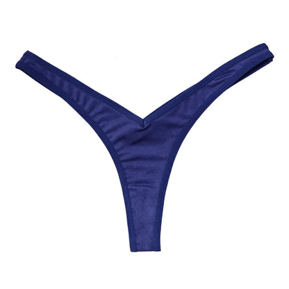 Women Sexy V Waist Sexy Sports Thongs G-string Breathable Panties Low Waist Underwear Knicker T Pants Elastic Bikini Underpants