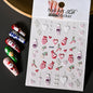 Winter Christmas Atmosphere Nail Stickers Snowman Snowflake Wapiti Self-adhesive High Quality Cute Nail Stickers Nail Art Deco