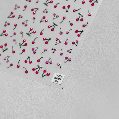 Line Flower Powder Blusher Love Heart High Quality Jelly Series Adhesive Nail Sticker Nail Art Decoration Decals Design T-2830