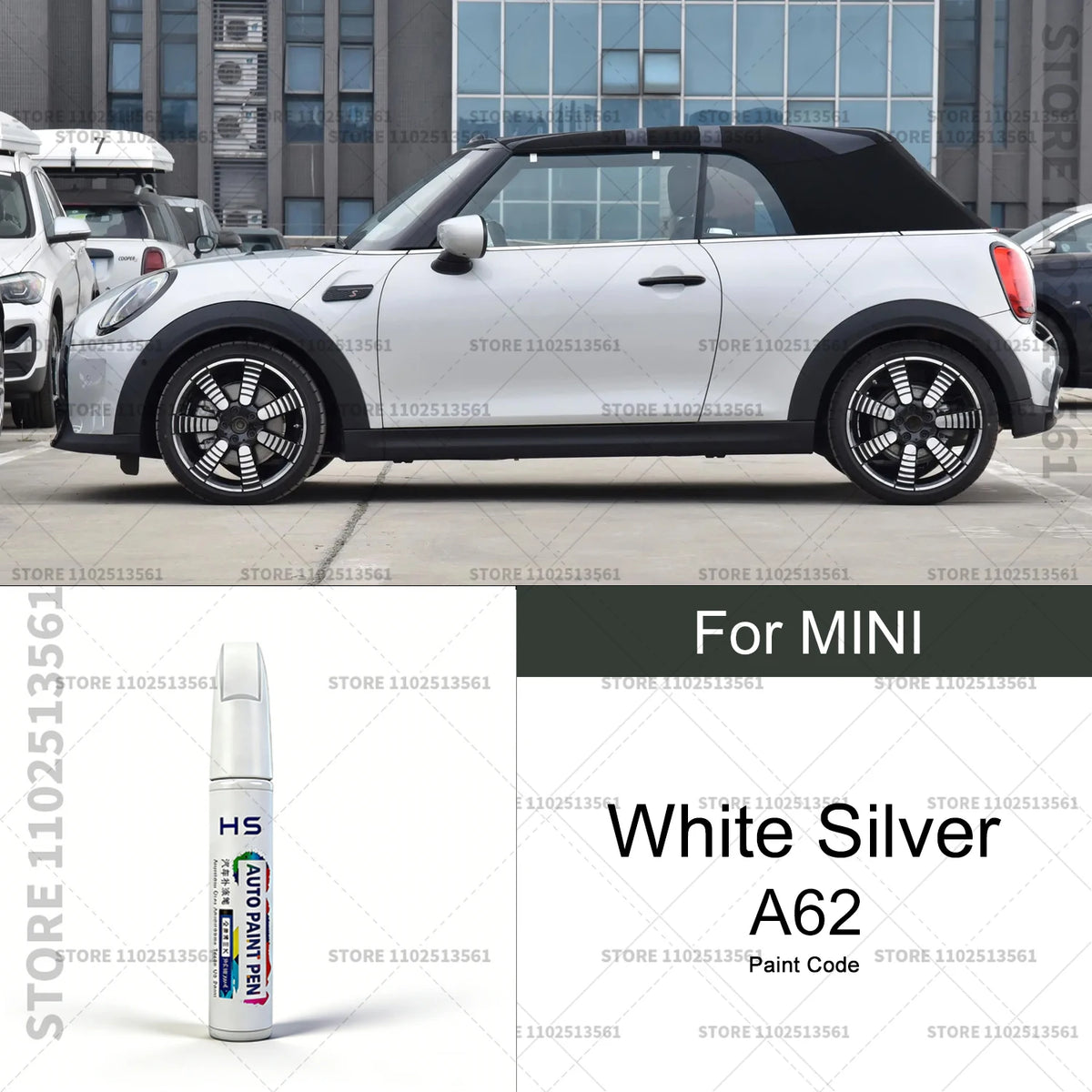 Car Paint Repair Pen Touch Up Scratch Remover DIY Auto Accessories For 2001-2025 MINI Black White lsland Blue Gold Green Grey