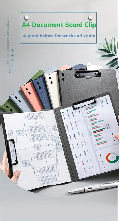 A4 Folders Board Test Paper Folder Data Storage Bag File Storage Documents Organizer Clipboard With Cover For Student Stationery