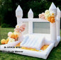 Inflatable White Bounce House With Slide 5.6*3.3*3M Jumping Castle For Kids Bouncy House Withe For Children Outdoor Toys Slide
