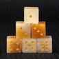 5pc 1.6cm Natural stone amethyst dice Agate tiger eye stone particle Guess the number of points wholesale
