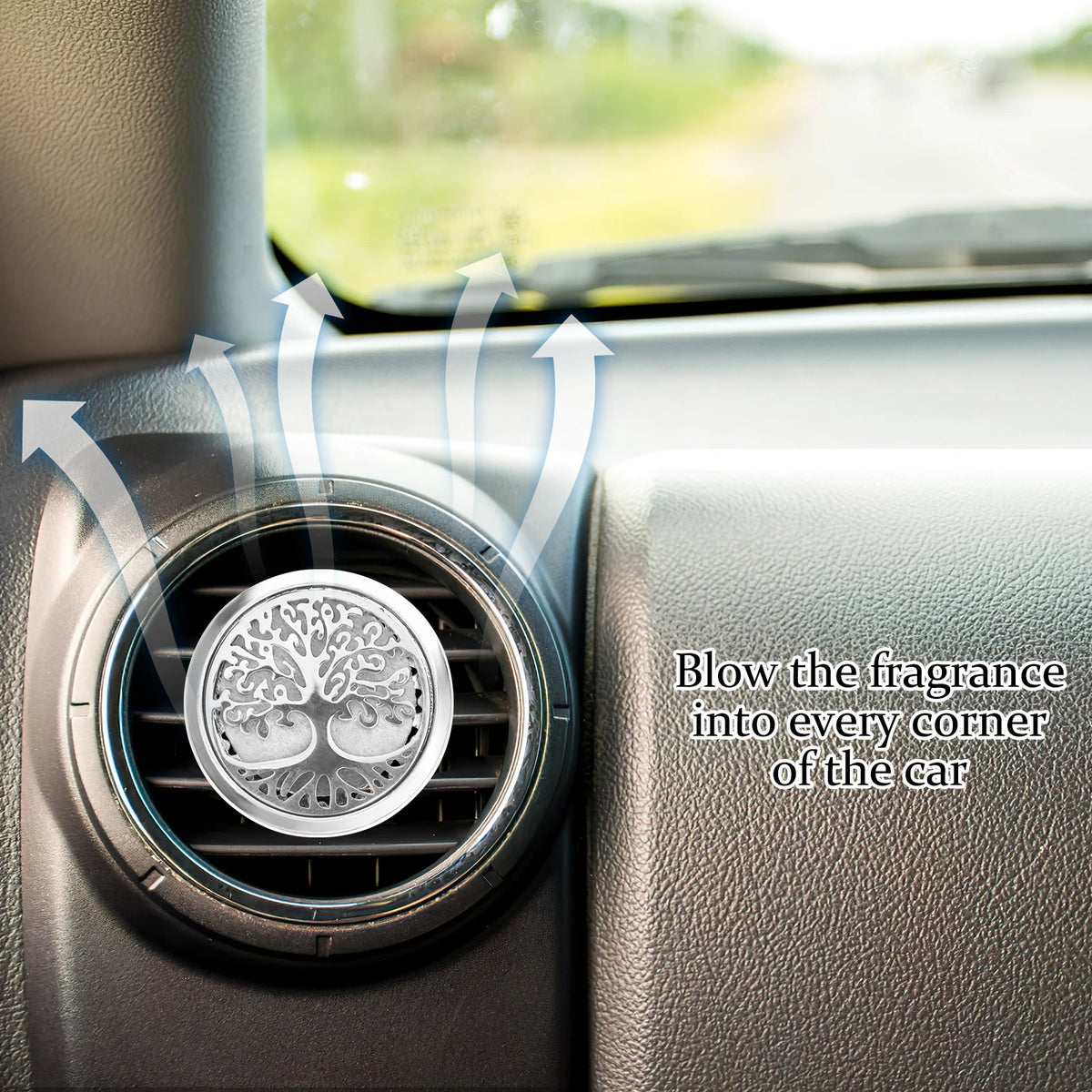 50pcs Perfume Diffuser Cotton Pads Refill Pads for Essential Oil Necklace Aroma Pendant Car Air Freshener Interior Accessories