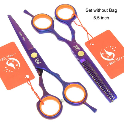 Meisha 5.5 inch Professional Hair Cutting Thinning Styling Tool Japan 440c Hairdressing Scissors Set Hair Salon Shears A0027A