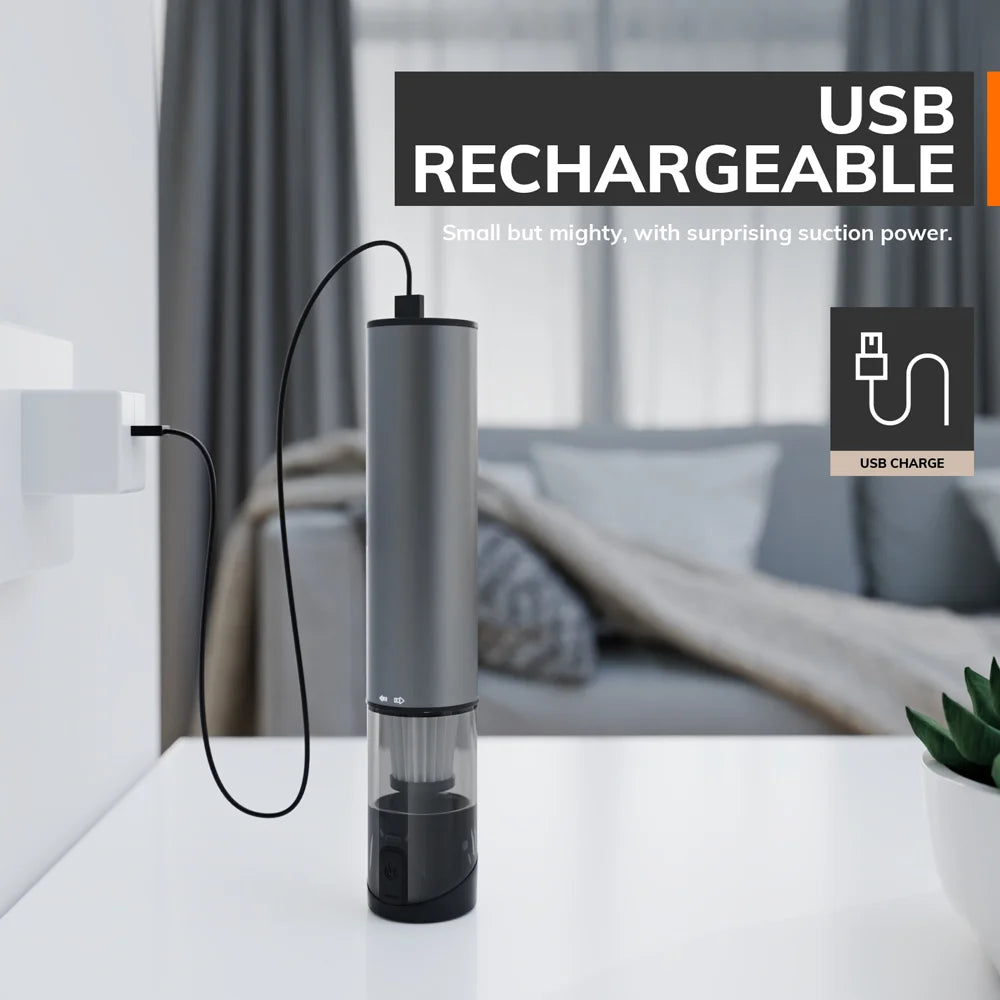 Cordless Laptop Vacuum Cleaner Portable USB Rechargeable Car Vacuum Mini & Cool Model-X