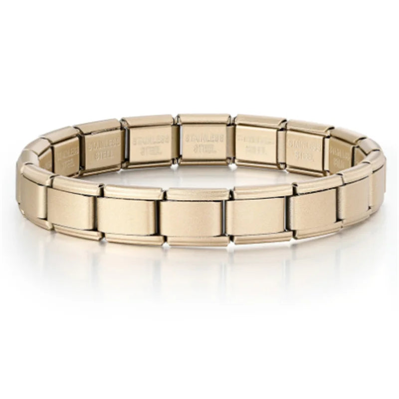 Y2K Italian Charm Bracelets DIY Basic Elastic Charm Stainless Steel Bracelet Fashion Women'S Jewelry Making Wholesale
