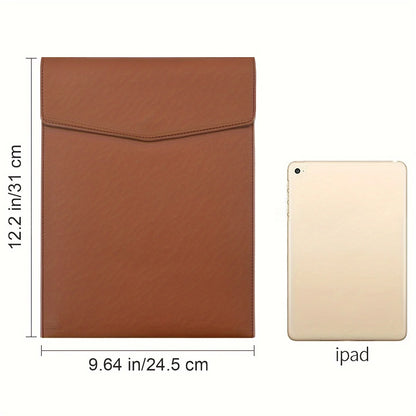A4 Leather File Folder Simple Large Capacity Document Bag Fashion Briefcase Data Contract Bill File Bag Office Paper Organizer