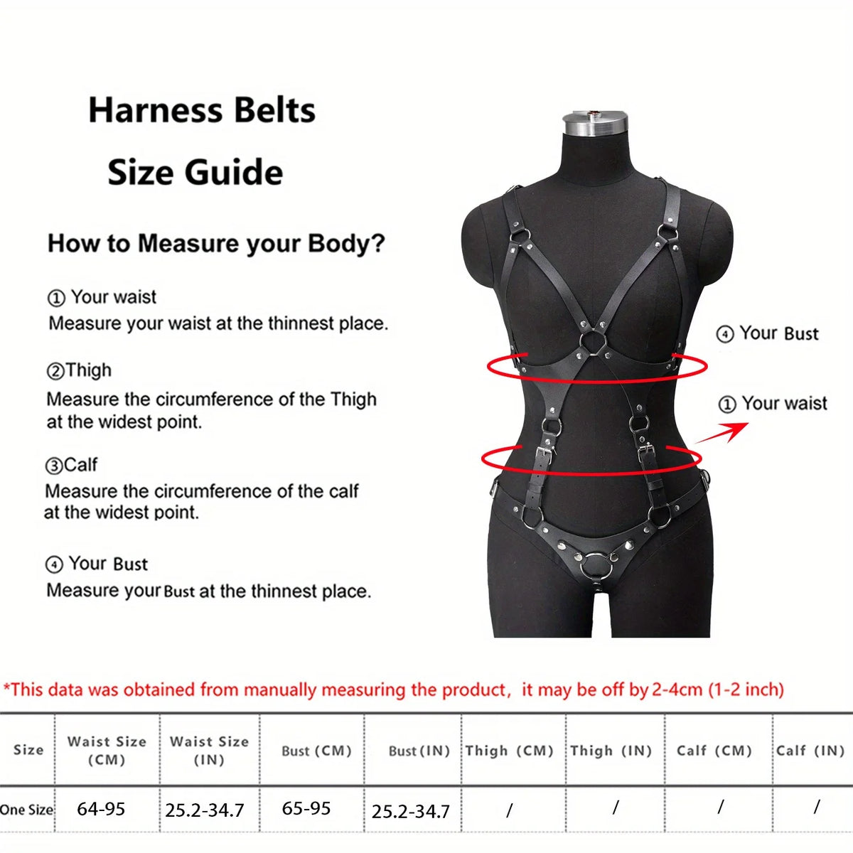 Full Body Leather Harness Daily Outfit Women Body Harness BDSM Lingerie Rave Outfit Bondage Harness Full Body BDSM Lingerie Set