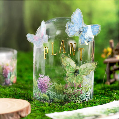 50mm*2m Plant flower landscape PET Tapes Creativity Scrapbooking Hand Account Adhesive hand made Diy Junk Journal Craft Supplies