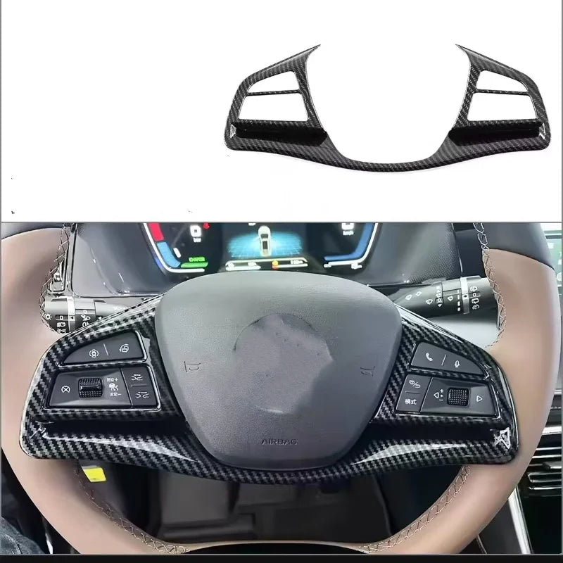 LHD For BYD Tang  EV DMI 2022-2024 ABS carbon Car Style Interior Front Rear Air Vent Outlet Cover Gear Window Control Pane