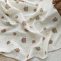 Baby Blanket Floral Soft Cotton Muslin Newborn Swaddle Wrap Receiving Blanket Quick Dry Bath Towel Baby Stroller Cover