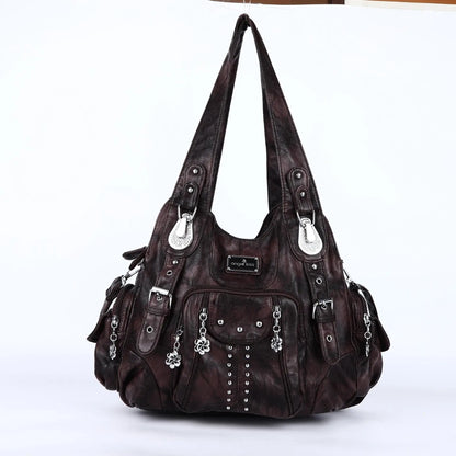 Angel Kiss Bag Women Fashion Handbags Women Shoulder Bags PU Leather Handbag Female Satchel Shoulder Purse Bag Bolsa Feminina