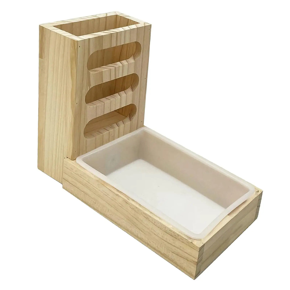 Wooden Rabbit Hay Feeder With Litter Box Bunny Premium And Reliable Helps Reduce Hay Waste And Keeps Habitat Clean