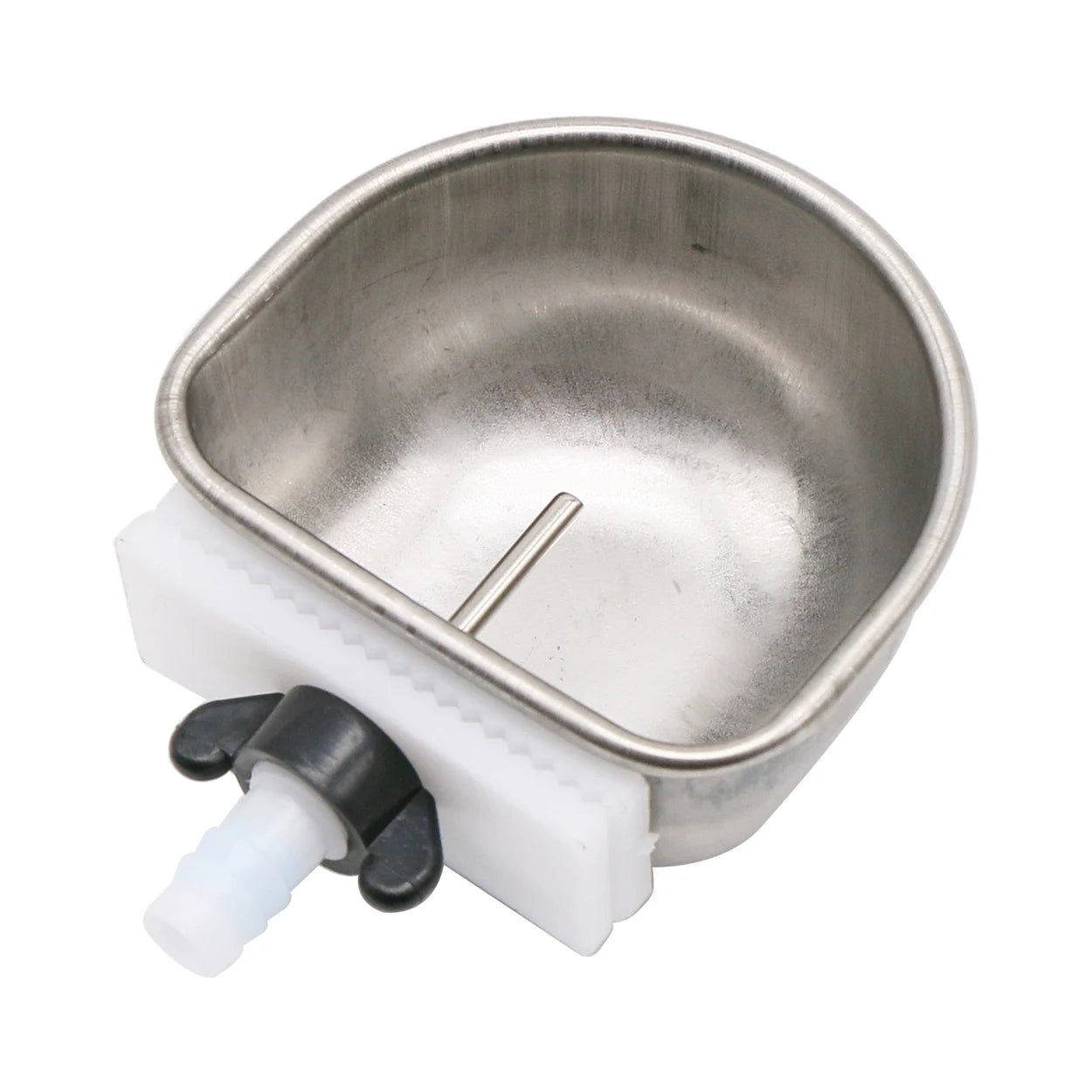 10Pcs Rabbit Water Bowl Farm Rabbit Automatic Drinker Rabbit Cage Fix Cup Raising Fox Mink Stainless Steel Drinking Bowl