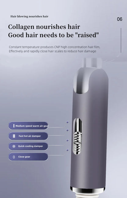 2300W Hair Salon Hair Dryer High Power Strong Wind Speed Dry Blue Light Ion Silent Home Hairdresser Special New Product
