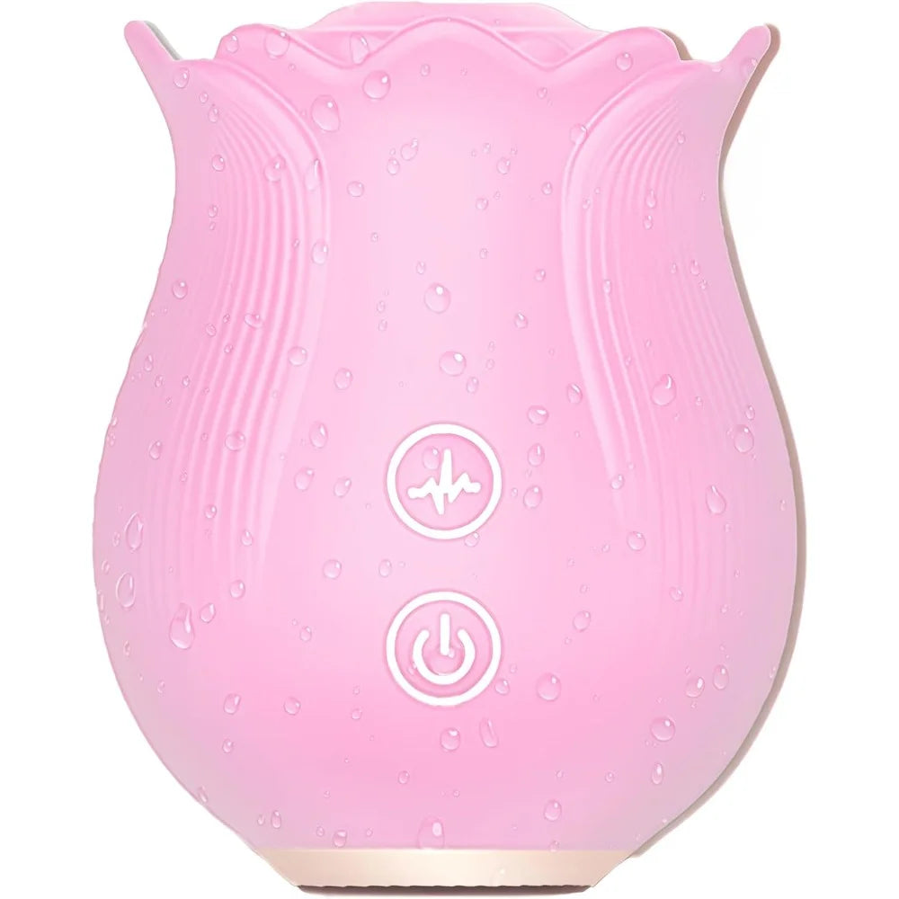 10 Speed Rose Suker Vibrator G-spot Dildo Clitoris Stimulating Sucking Female Sex Toy USB Rechargeable Rose-shaped Mini Massager