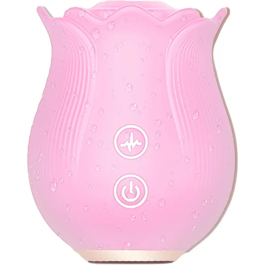 10 Speed Rose Suker Vibrator G-spot Dildo Clitoris Stimulating Sucking Female Sex Toy USB Rechargeable Rose-shaped Mini Massager