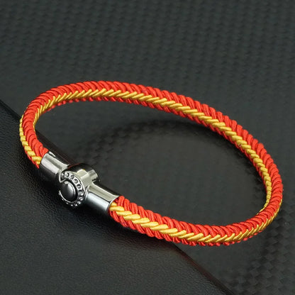 Unique Ethnic String Bracelet Unisex Handmade Braided Lucky Thread Distance Attract Couple Bangle Leisure Accessories Pulseria