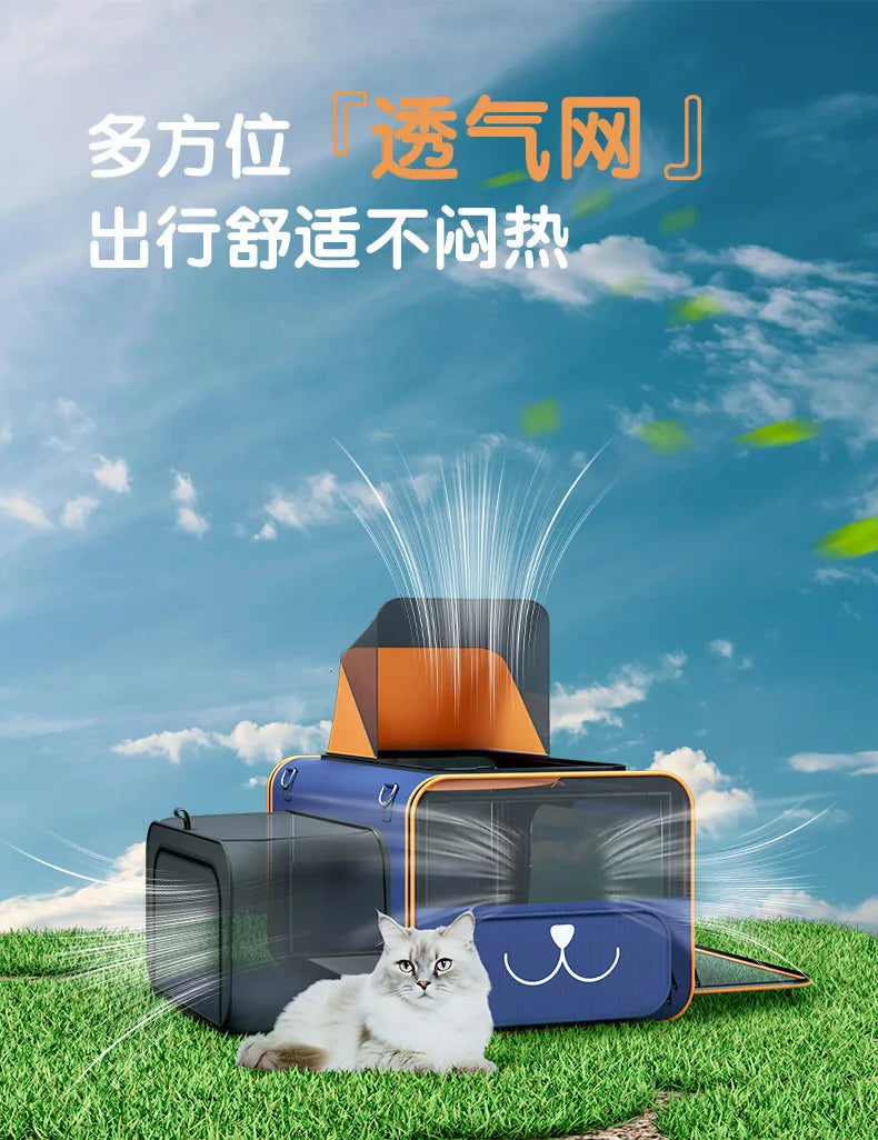 Pet Go out Trolley Portable Shoulder Bag Small Dog Cat Carrier Travel-friendly Pet Transport
