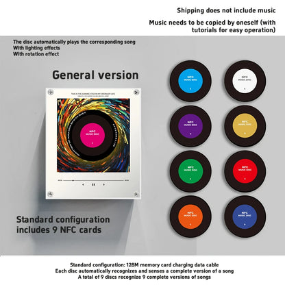 Customized NFC Sensing Song Player With Acrylic Built-in Speaker No Need For Mobile Phone To Customize Refrigerator Stickers