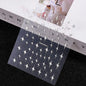 3D Laser Silver/Rose Gold Hollow Cross Star Nail Art Stickers Design Self-Adhesive Hollow Cross Star Nail/Body Art Decor Sticker
