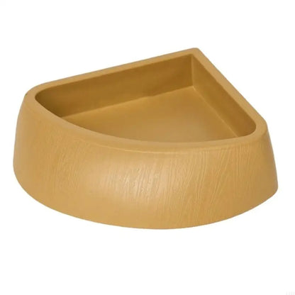 L9BE Reptiles Water Bowl Shallow Triangular Water Dish Terrarium Aquariums Decoratio