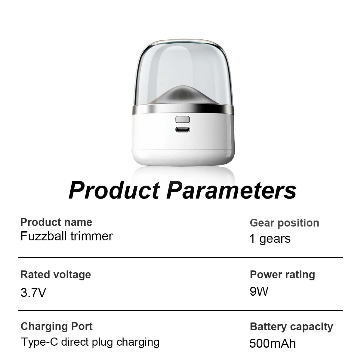 Transparent Compartment Battery Type Hair Ball Trimmer, Sweater Electric Hair Ball Remover, Clothes Home Shaver, and Trimmer
