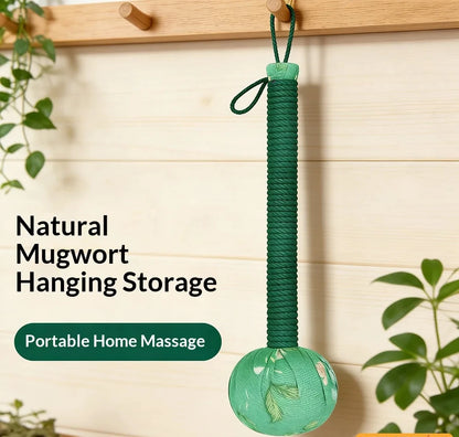 Long Handle Moxa Massage Hammer – Manual Body & Back Massager (Nylon, Lymphatic Drainage)