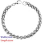 LUXUKISSKIDS Stainless Steel Couple Men/Woman Bracelets Fashion Curb Cuban Link Chains On Hand Rock Bracelet Wrist Jewelry Gifts