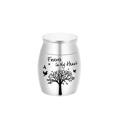 Hot Sale 7 Colors Tree of Life Design Cremation Urn Pet Memorials and Gifts Mini Made of Aluminum Alloy Urns