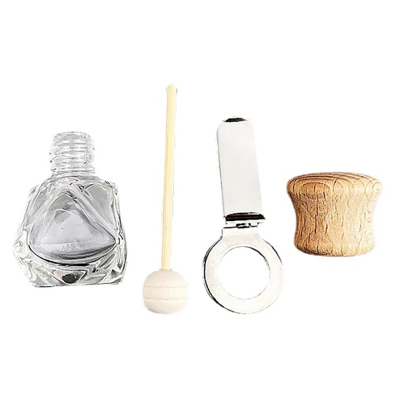 B*1PCS Car Air Freshener Perfume Clip Essential Oil Diffuser Vent Empty Glass Bottle Aromatherapy Decoration
