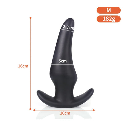 Wearable Anti Drop Soft Anal Plugs Prostate Massage Liquid Silicone Huge Butt Plug Anal Training Comfortable To Wear Butt Plug