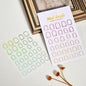 1Pc 3D Gold Hollow Irregular Geometric Nail Stickers Holo Metal Frame Gold/Silver Decals Square Self Adhesive Sliders Nail Deco